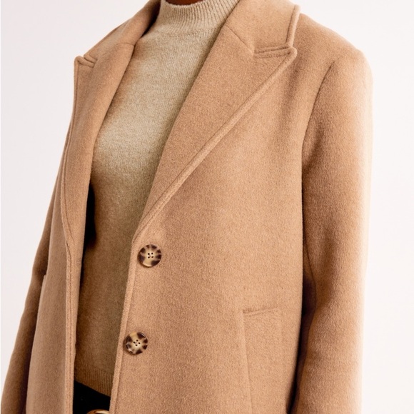 Tan Abercrombie & Fitch coat size small - Picture 7 of 9